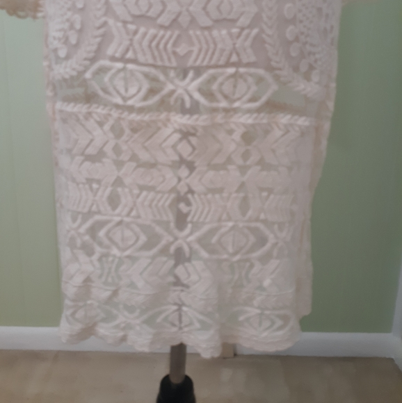 Umgee ivory lace dress coverup S/M *N - Picture 2 of 9